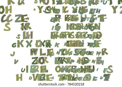 Background or backdrop, alphabets letters colorful, good for design texture. Cartoon style vector.