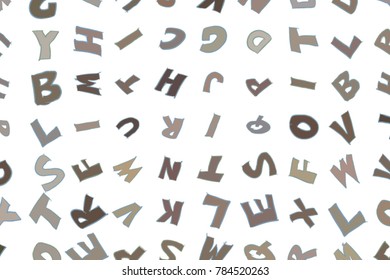 Background or backdrop, alphabets letters colorful, good for design texture. Cartoon style vector.