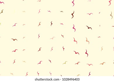 Background or backdrop, flying birds hand drawn, good for design texture. Cartoon style vector.