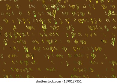 Background or backdrop, musical note tone chromatic scale, for design texture. Wallpaper, digital, artwork & concept.