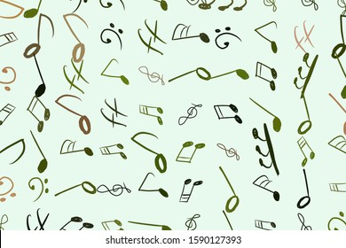 Background or backdrop, musical note tone chromatic scale, for design texture. Wallpaper, digital, artwork & concept.