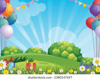 Background and backdrop spring colorful design vector
