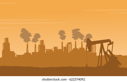 Background bad environement pollution industry