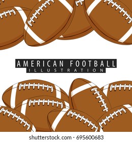 Background of the ball for American football close-up with a place for your inscription