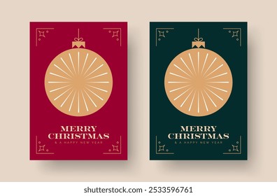 background, ball, bauble, card, celebrate, celebration, christmas, christmas card, clip art, collection, decoration, design, elegant, festive, geometric, gold, golden, green, greeting, greeting card, 