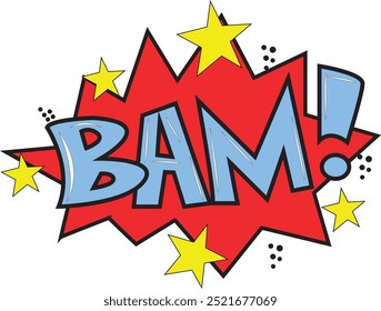 background balloon bam buble cartoon comic