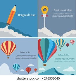 Background / balloon and creative / vecter / illustration