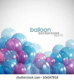 background with balloons