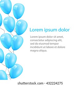 background balloons blue
