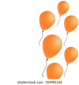 Background with balloons, Party balloons with space for text