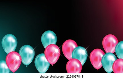 "Background with balloons Vector illustration  service