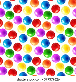 Background with balls seamless, vector