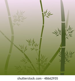 Background with bamboo . Vector illustration
