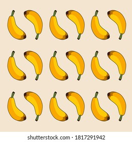 
de fondo. ilustración bananera, estilo plano. tema de verano