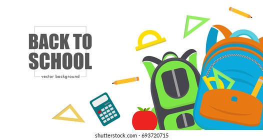 Background for banner back to school