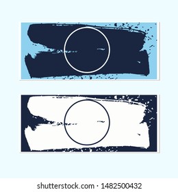 background banner brush abstract blue
