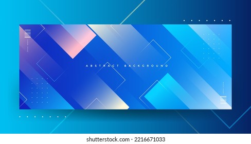 background banner. colorful, bright blue gradation