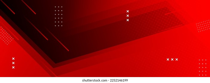 background banner. colorful, red gradation and colored lines eps 10	