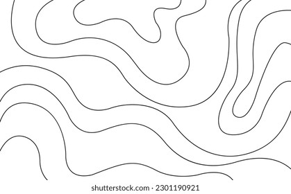 Antecedentes del cartel. Elegantes líneas fluidas sobre fondo blanco. Vector.