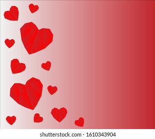 background for banner or flyer for valentines day - Shutterstock ID 1610343904