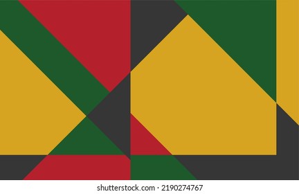 background and banner have red green black and yellow for juneteenth.