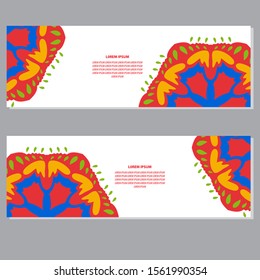 background banner mandala vektor design 