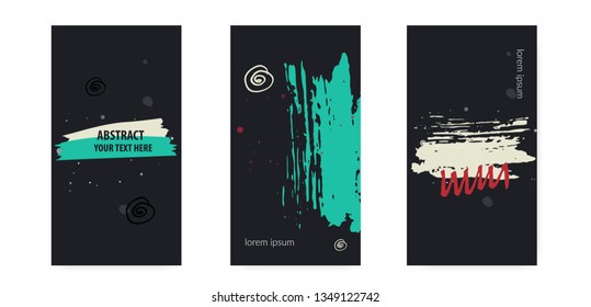 Background banner mobile in modern style. Creative banner, label vector.