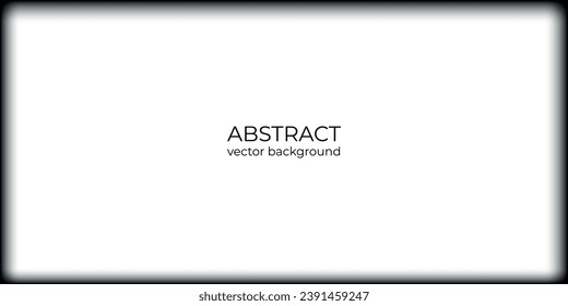 Hintergrund, Banner, Poster mit schwarz unscharfem Rahmen minimalistisches Vektorbild
