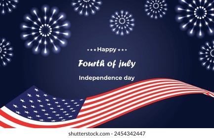background, banner, poster, templates for stories and posts in social networks, lettering, advertising materials with the image of the American flag
