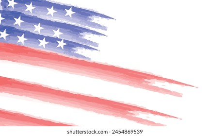 background, banner, poster, templates for stories and posts in social networks, lettering, advertising materials with the image of the American flag