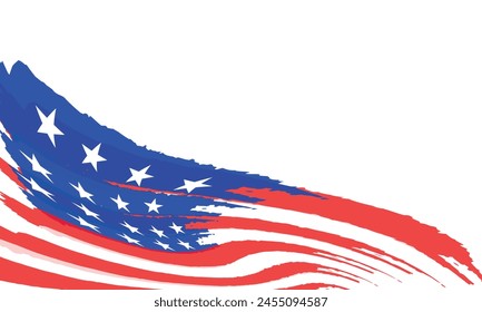 background, banner, poster, templates for stories and posts in social networks, lettering, advertising materials with the image of the American flag