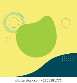 Plantilla de diapositiva de banderas de fondo     verde azul