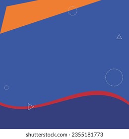 Background banner slide template      blue orange