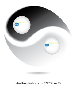 background, banner,abstract logo template, yin yang