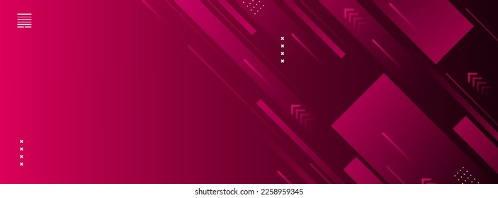 background banners. full color, gradations of pink and black geometric structure