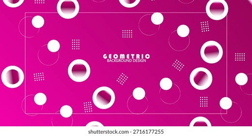 Anuncios de fondo. a todo color, gradaciones de rosa y negro, efecto de círculo . Diseño simple, Web