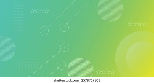 background banners. full of colors, bright green gradations