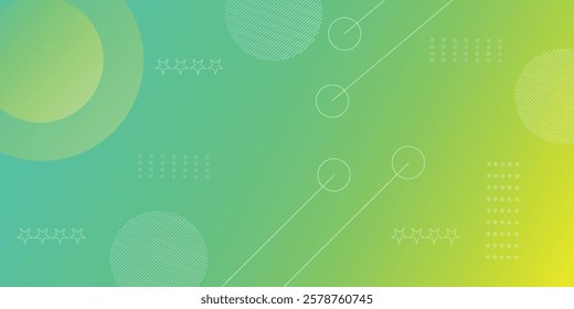 background banners. full of colors, bright green gradations
