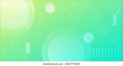 background banners. full of colors, bright green gradations style