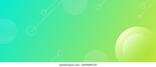 banners de fundo. cheio de cores, gradações verde brilhante