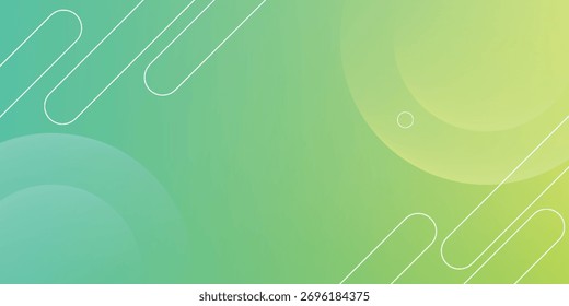 Anuncios de fondo. lleno de colores, gradaciones verdes brillantes. EPS 10