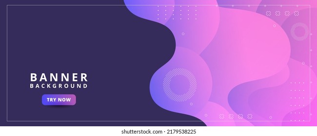 background banners. full of colors, purple gradations liquid effect