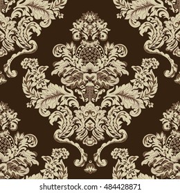 background with baroque ornament