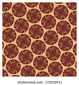 Background of baroque patterns on a wallpaper