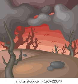 background barren nature. file vector editable