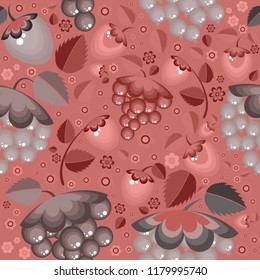Background based on the folk art of Russia, pattern