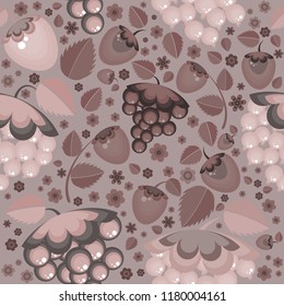 Background based on the folk art of Russia, pattern