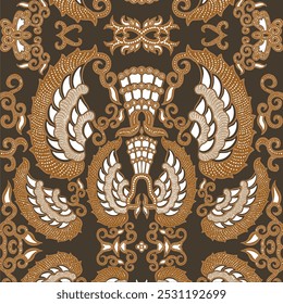 background batik pattern from indonesia