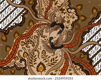 background batik vector from indonesia