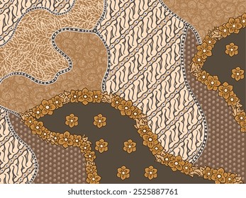 background batik vector from indonesia